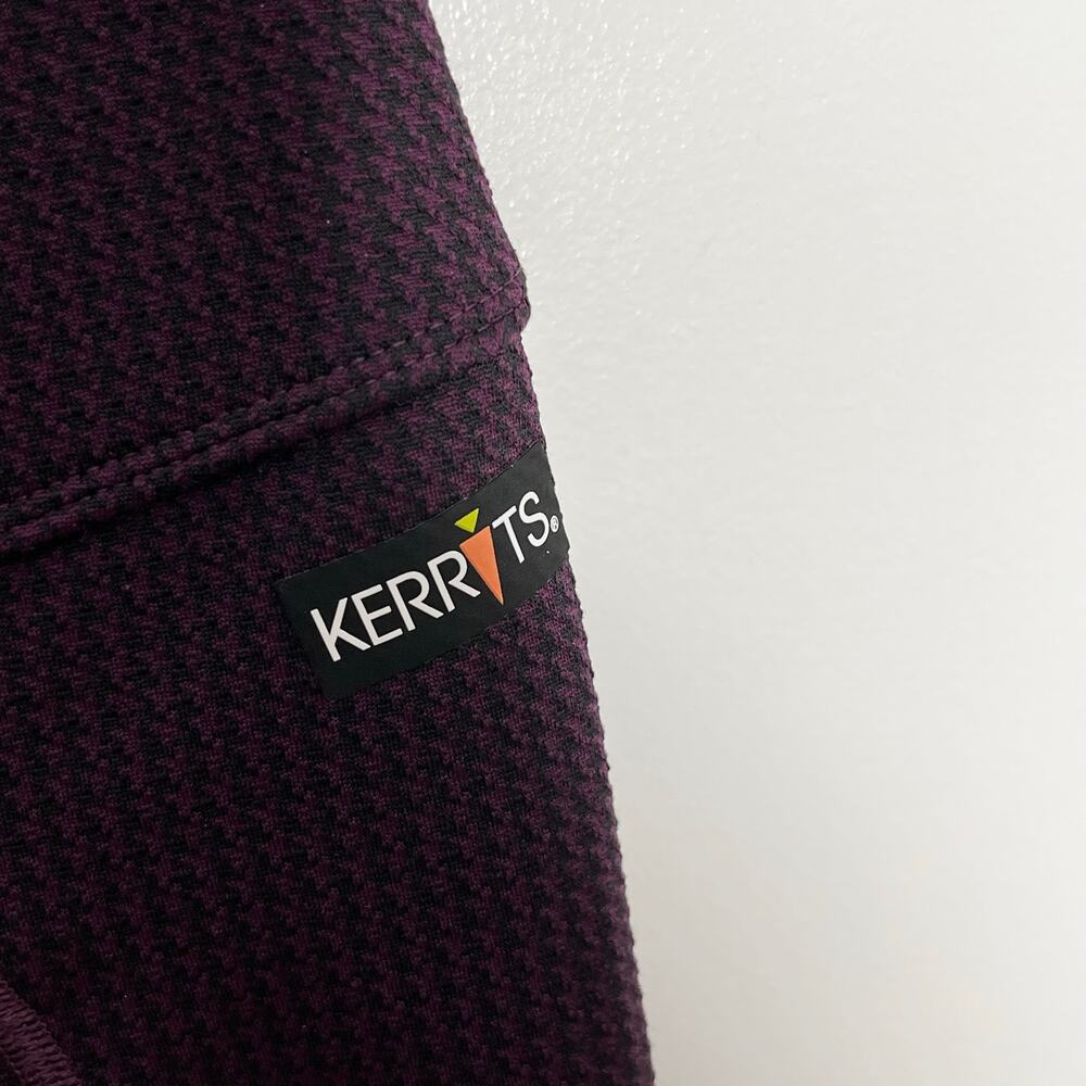 Kerrits Womens Pull On Riding Tight Pants XS Purple Black Houndstooth Equestrian - Picture 4 of 10